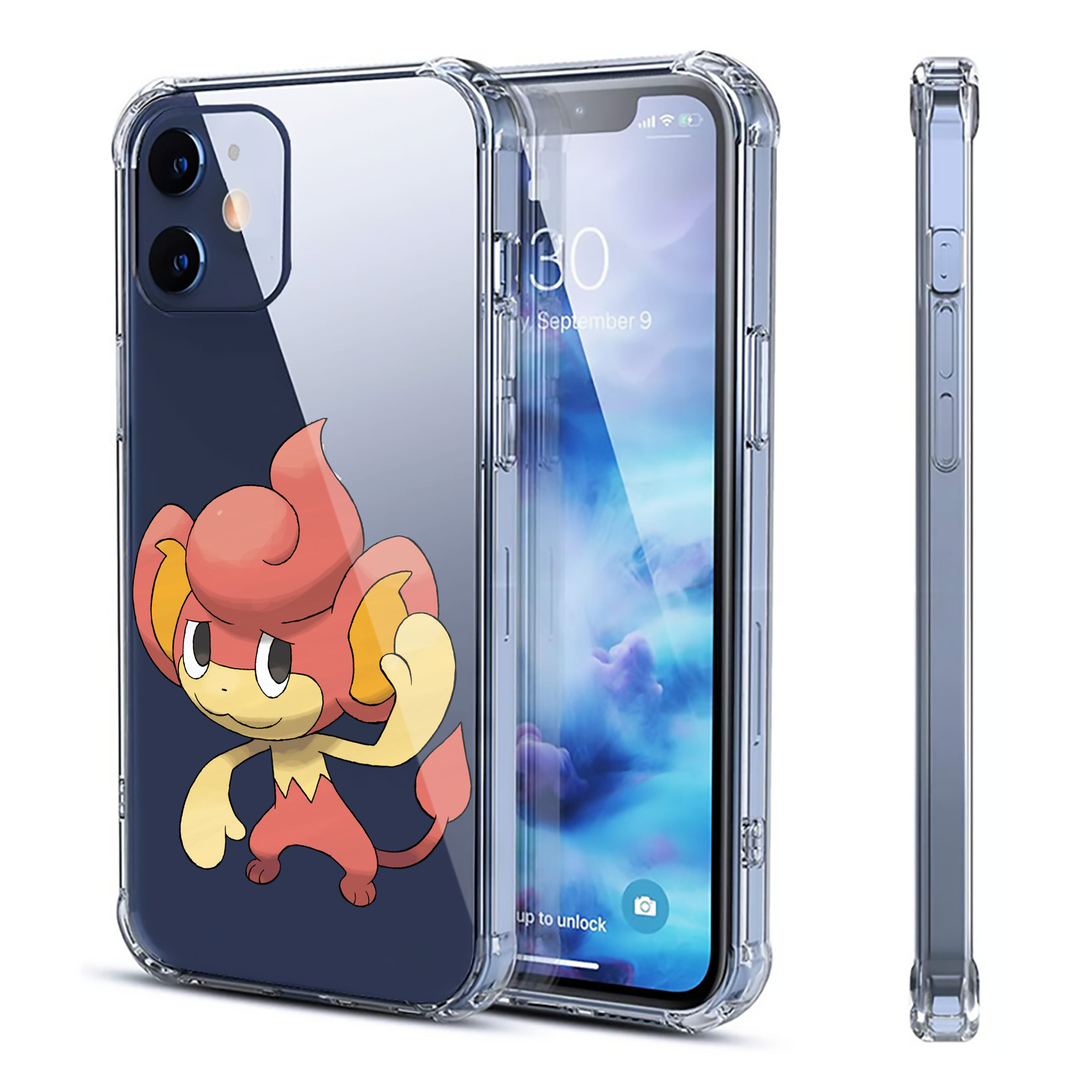 （画像用） ポケットモンスター Pokémon 【iPhone 12シリーズ対応】透明スマホケース（クリアソフトケース）